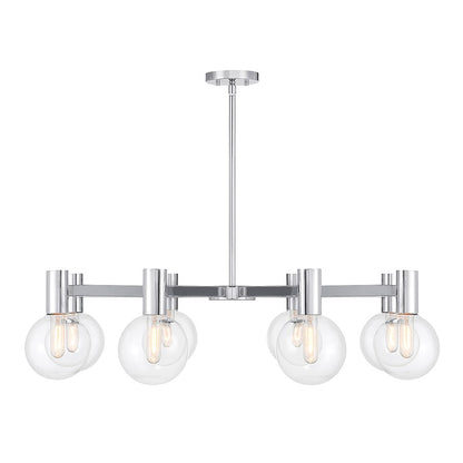 Savoy House Wright 8-Light Chandelier, Chrome - 1-3074-8-11