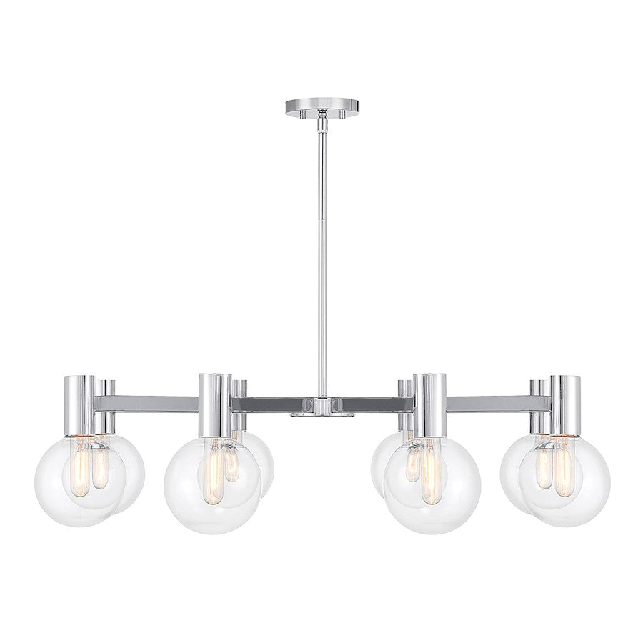 8-Light Chandelier, Chrome