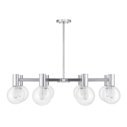 8-Light Chandelier, Chrome