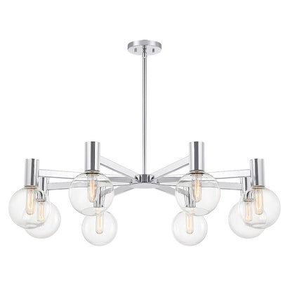 8-Light Chandelier, Chrome