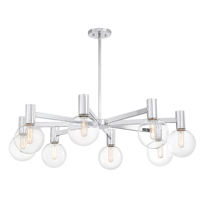 8-Light Chandelier, Chrome