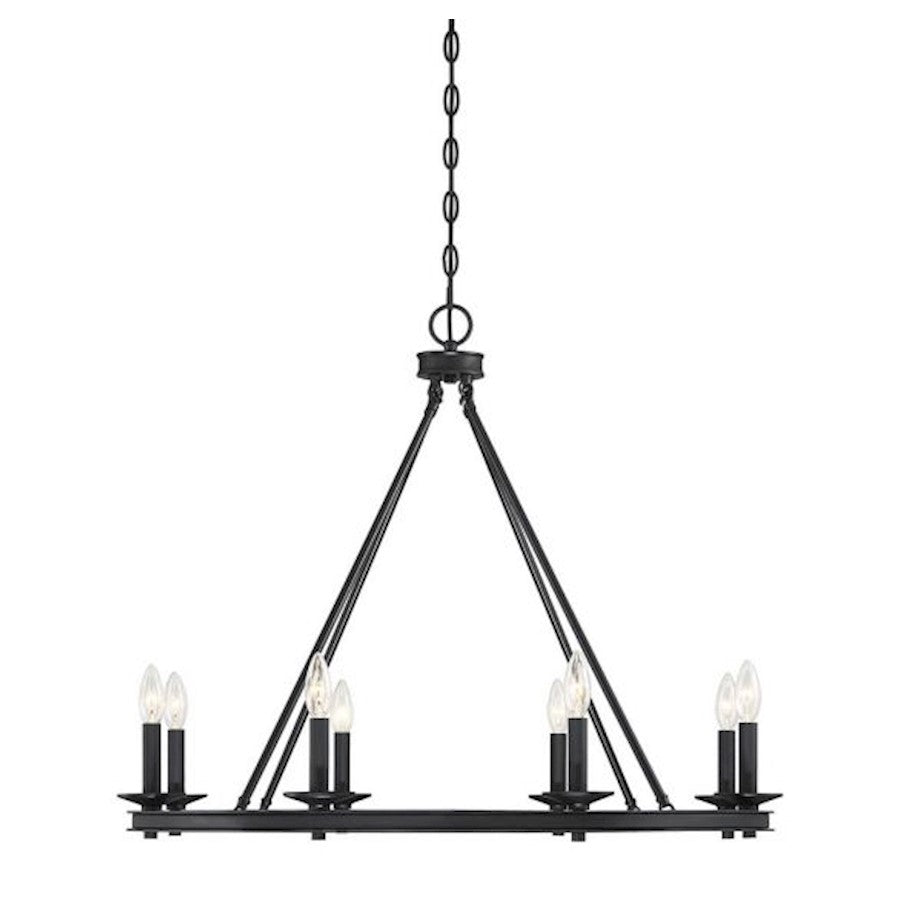 8 Light Chandelier, Classic Bronze
