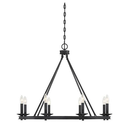 8 Light Chandelier, Classic Bronze