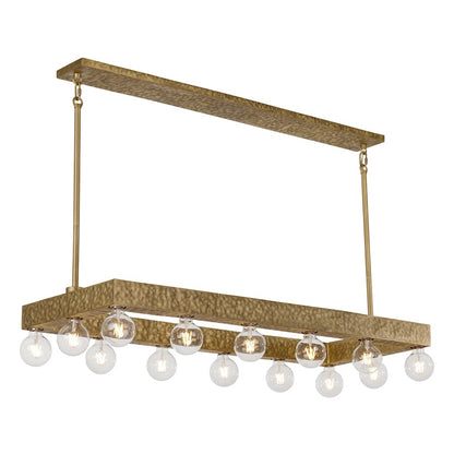 Savoy House Etereo 14 Light Linear Chandelier, Spumante