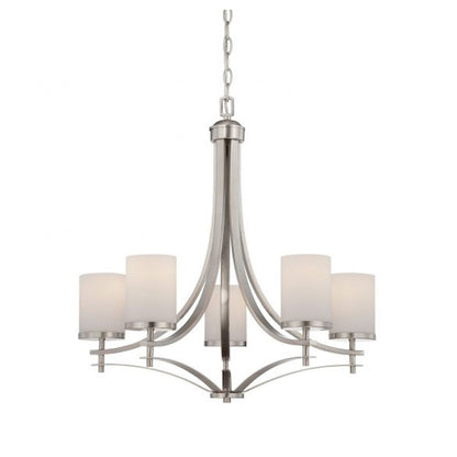 Savoy House Colton 5-Light Chandelier, Satin Nickel - 1-330-5-SN