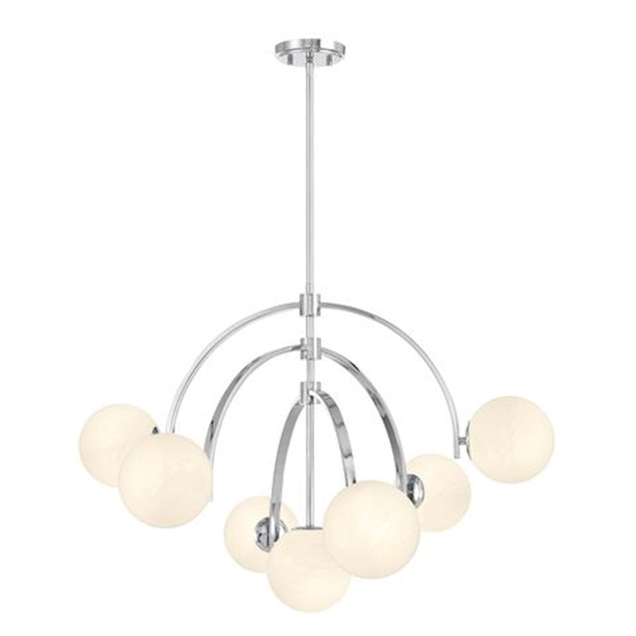 7-Light Chandelier, Polished Chrome