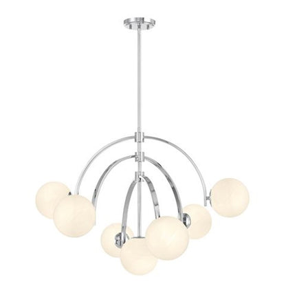 7-Light Chandelier, Polished Chrome