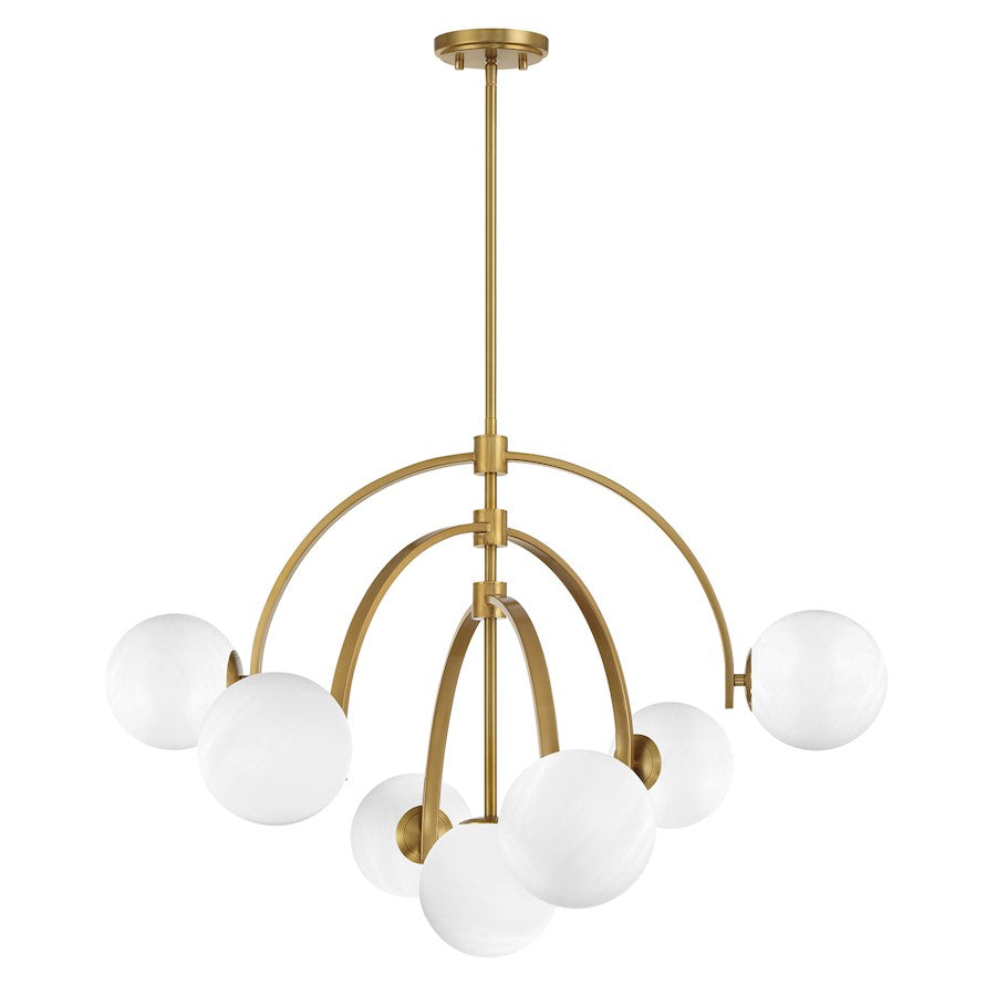 Marias 7-Light Chandelier, Warm Brass