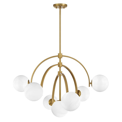 Marias 7-Light Chandelier, Warm Brass