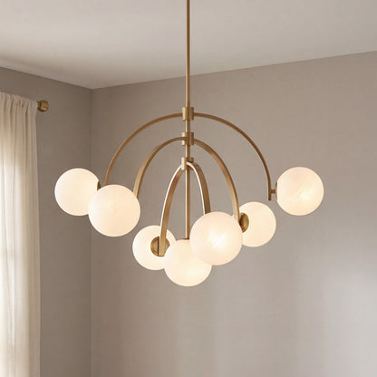 Marias 7-Light Chandelier, Warm Brass
