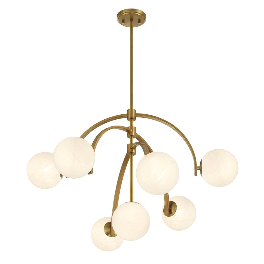 Marias 7-Light Chandelier, Warm Brass