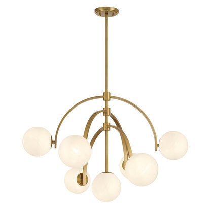 Marias 7-Light Chandelier, Warm Brass