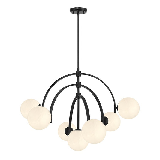 Savoy House Marias 7-Light Chandelier, Matte Black - 1-3319-7-89