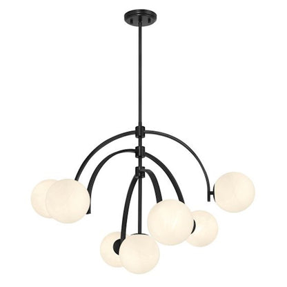 Marias 7-Light Chandelier, Matte Black