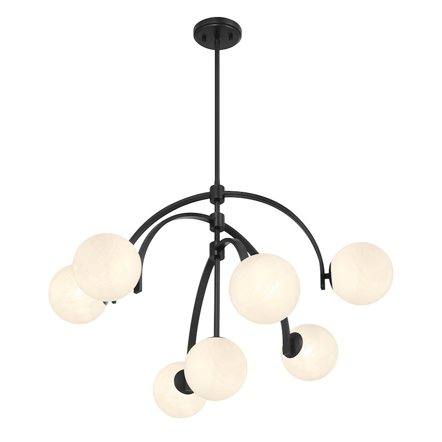 Marias 7-Light Chandelier, Matte Black