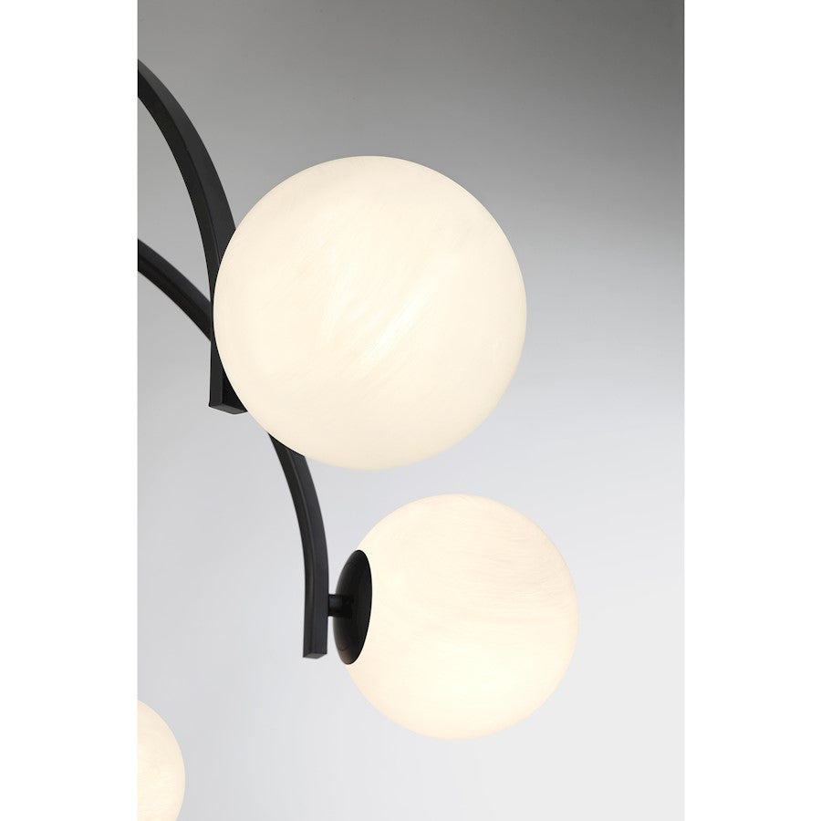 Marias 7-Light Chandelier, Matte Black