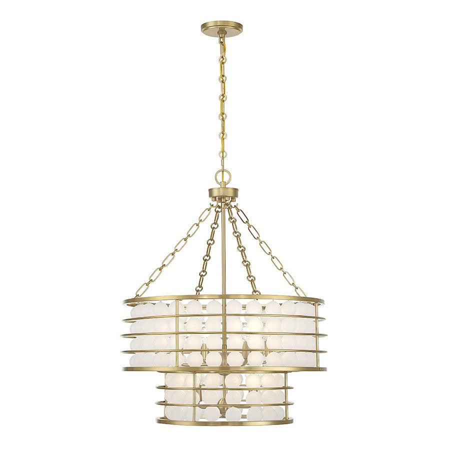 Savoy House Byron 6-Light Chandelier, Warm Brass - 1-3364-6-322