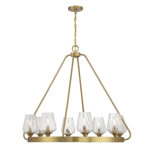 4-Light Chandelier, Matte Black
