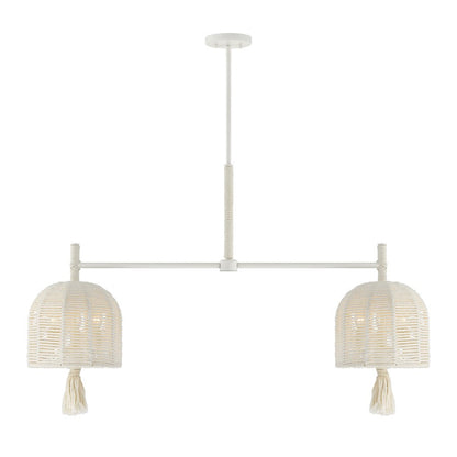 Savoy House Lunara 6 Lt Chandelier, Cotton/White Cotton, Cotton - 1-3403-6-341