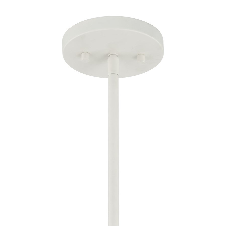 Savoy House Lunara 6 Lt Chandelier, Cotton/White Cotton, Cotton