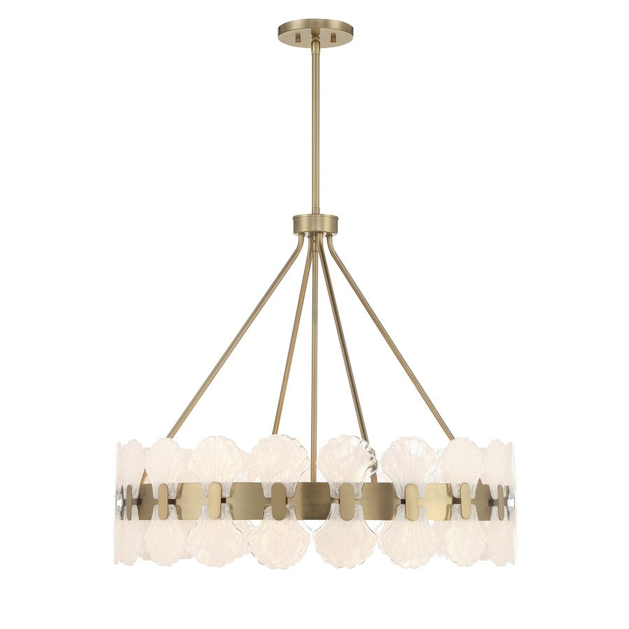 Savoy House Bancroft 6 Lt Chandelier, Noble Brass