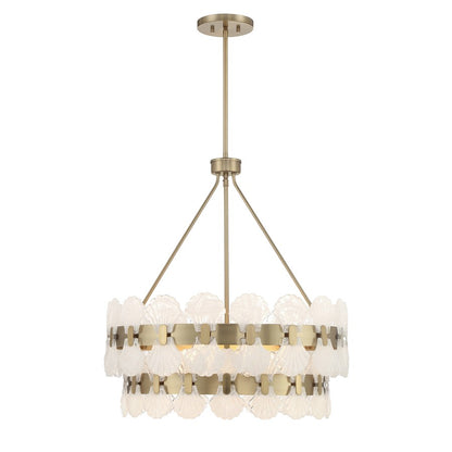 Savoy House Bancroft 5 Lt Chandelier, Noble Brass