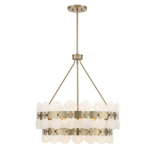 Savoy House Bancroft 5 Lt Chandelier, Noble Brass
