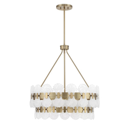 Savoy House Bancroft 5 Lt Chandelier, Noble Brass