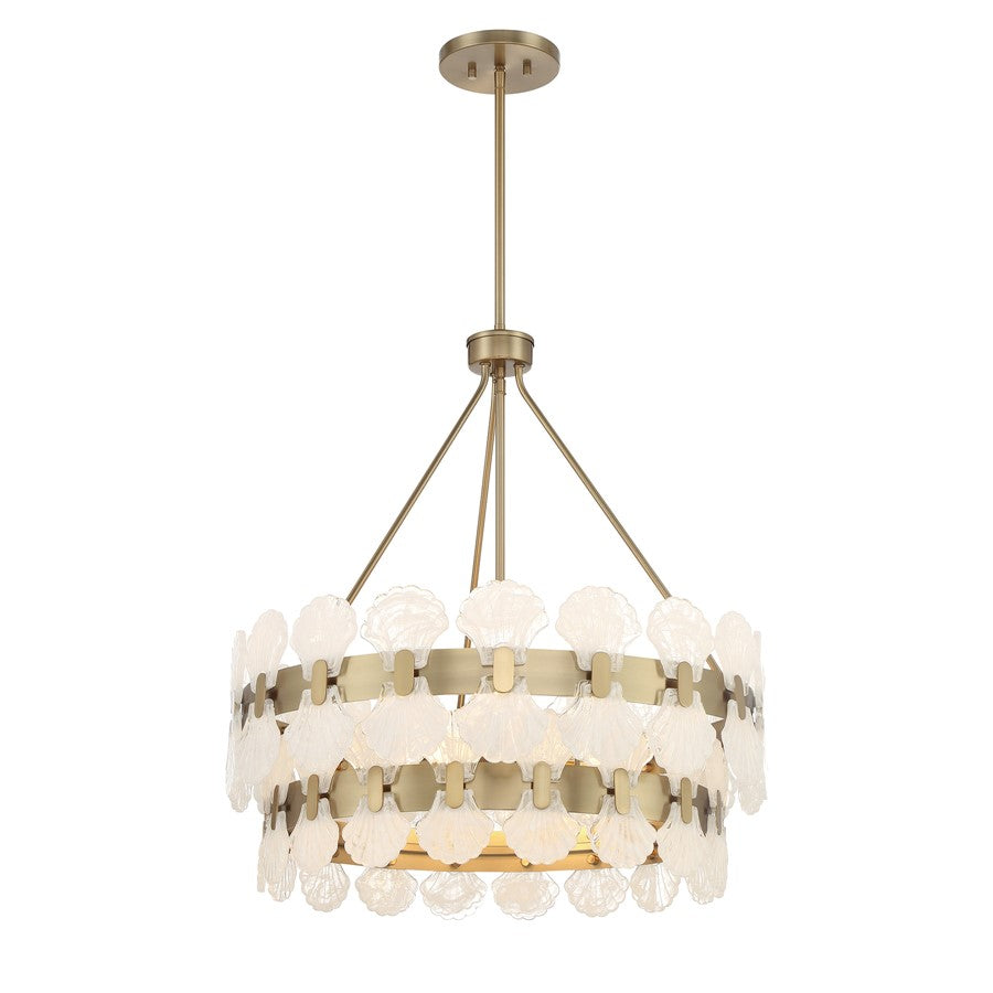 Savoy House Bancroft 5 Lt Chandelier, Noble Brass