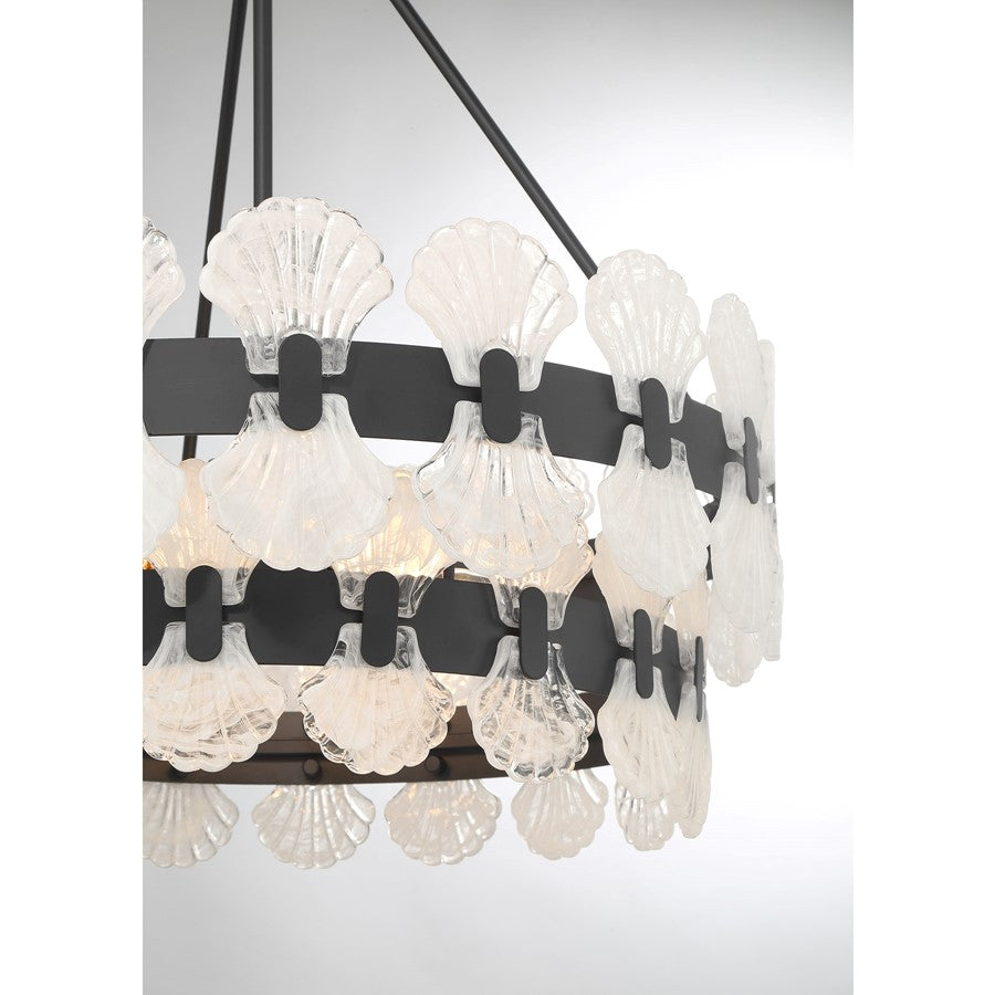 Savoy House Bancroft 5 Lt Chandelier, Matte Black