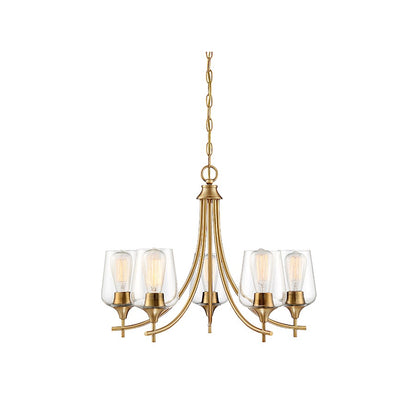 Savoy House Octave 5-Light Chandelier, Warm Brass - 1-4032-5-322