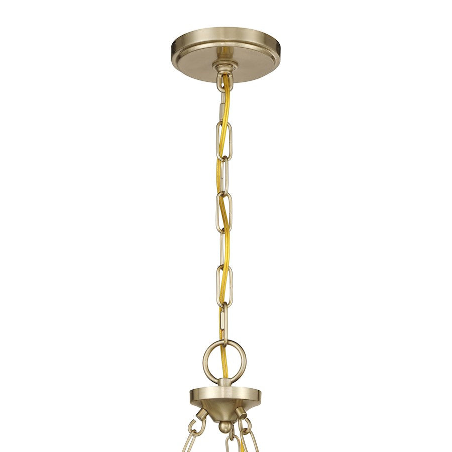 Savoy House Orianna 6 Light Chandelier, Noble Brass