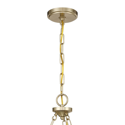 Savoy House Orianna 6 Light Chandelier, Noble Brass