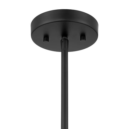 Savoy House Jarrell 6 Lt Chandelier, White Opal, Matte Black