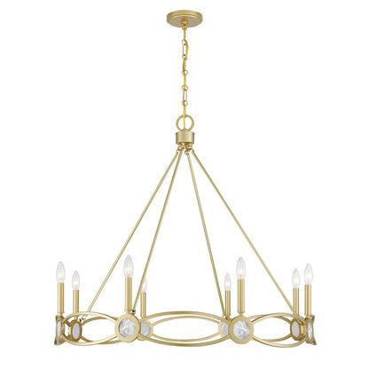 Savoy House Minette 8 Lt Chandelier, Spun Gold