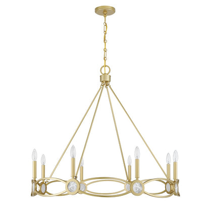 Savoy House Minette 8 Lt Chandelier, Spun Gold
