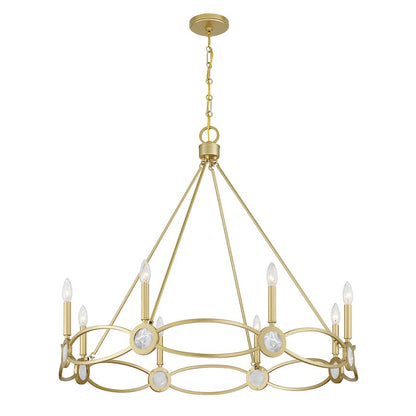 Savoy House Minette 8 Lt Chandelier, Spun Gold