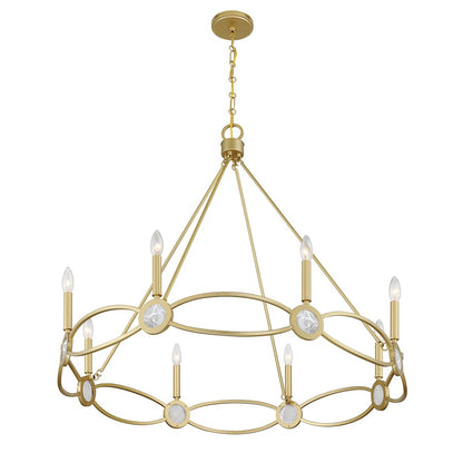 Savoy House Minette 8 Lt Chandelier, Spun Gold