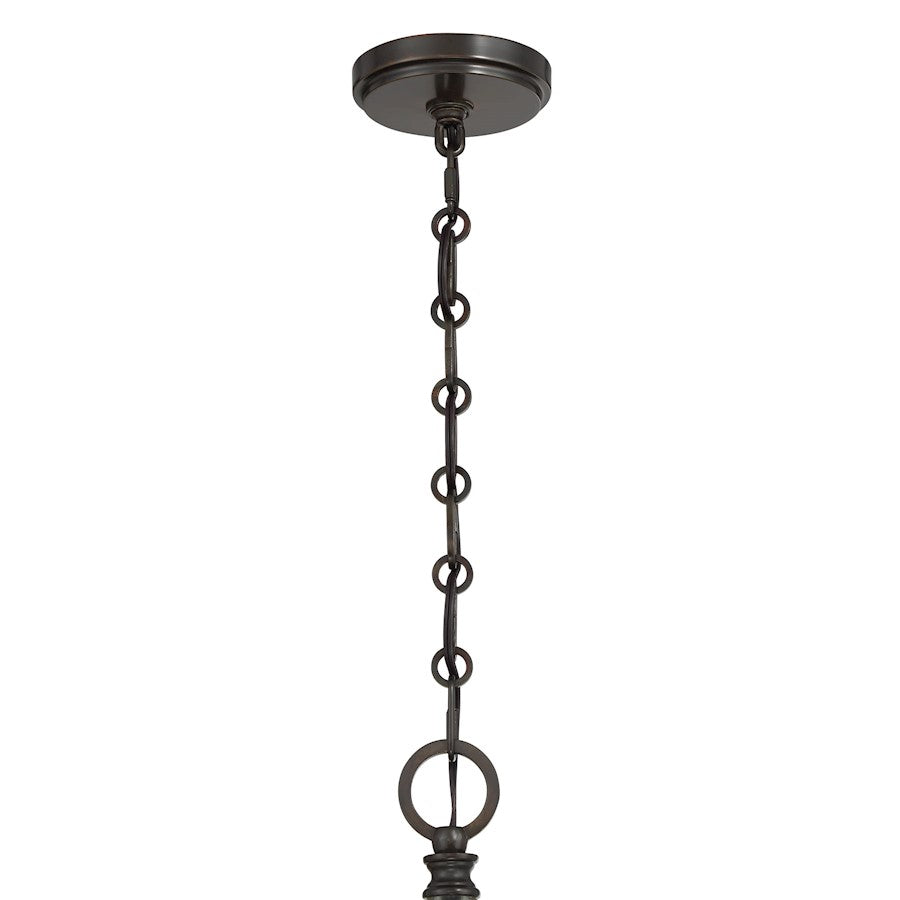 Savoy House Aragon 5 Light Chandelier, Mediterranean Bronze/Clear
