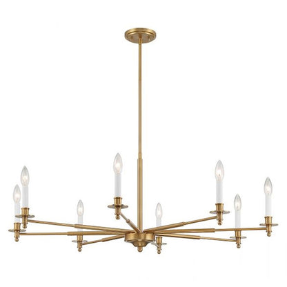 Savoy House Jasmine 8-Light Chandelier, Warm Brass - 1-4412-8-322