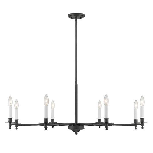5-Light Chandelier, Matte Black