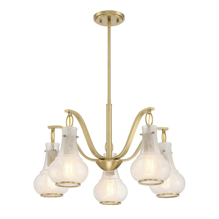 Savoy House Adams 3-Light Chandelier, Warm Brass - 1-4418-3-322