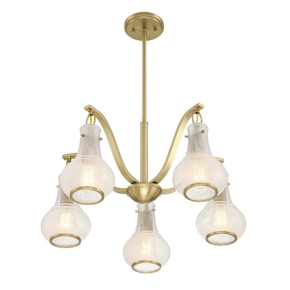 Savoy House Adams 3-Light Chandelier, Warm Brass - 1-4418-3-322