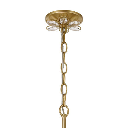 Savoy House Marbella 6 Light Chandelier, Gold Shimmer