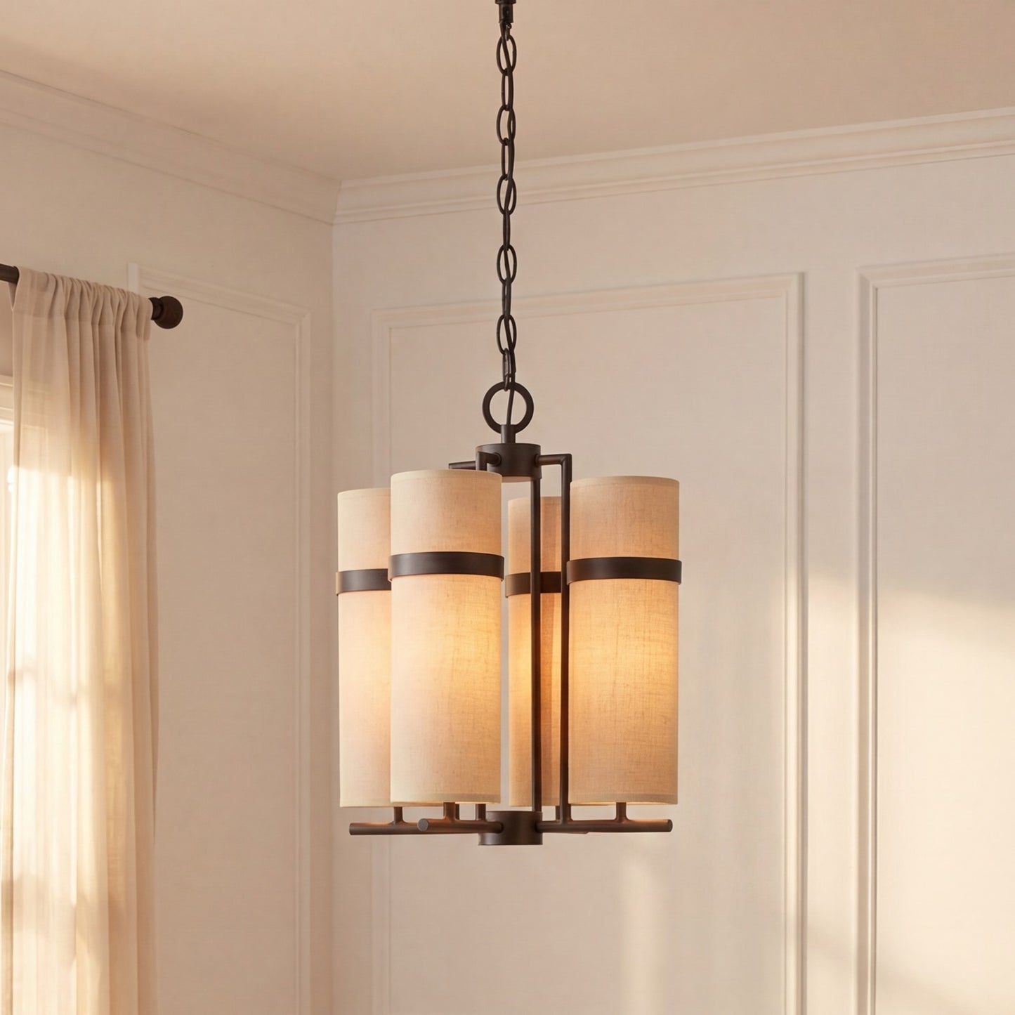Savoy House Weston 4 Lt Chandelier, Mediterranean