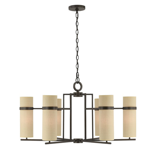 Savoy House Weston 6 Lt Chandelier, Mediterranean