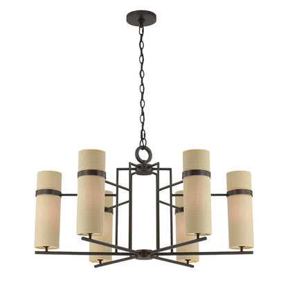 Savoy House Weston 6 Lt Chandelier, Mediterranean