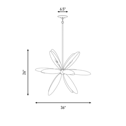 14 Light Chandelier, Centura