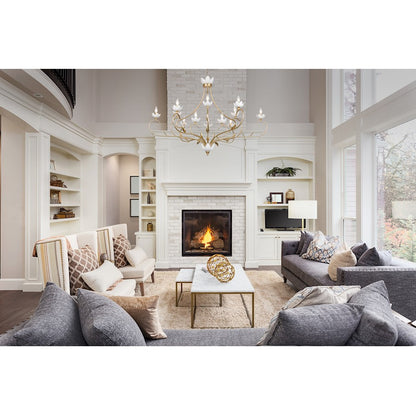 12 Light Chandelier, French Gold