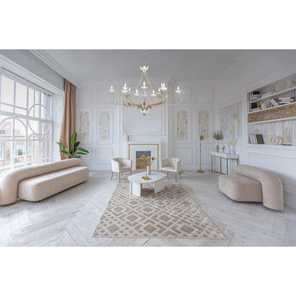 12 Light Chandelier, French Gold